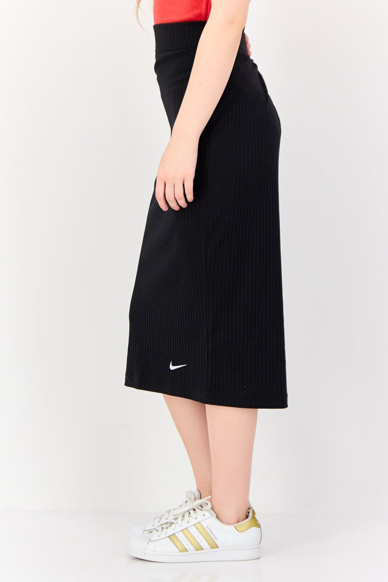 Nike Women Sportswear Fit Pull On Outdoor Midi Skirts, Black - Image 3