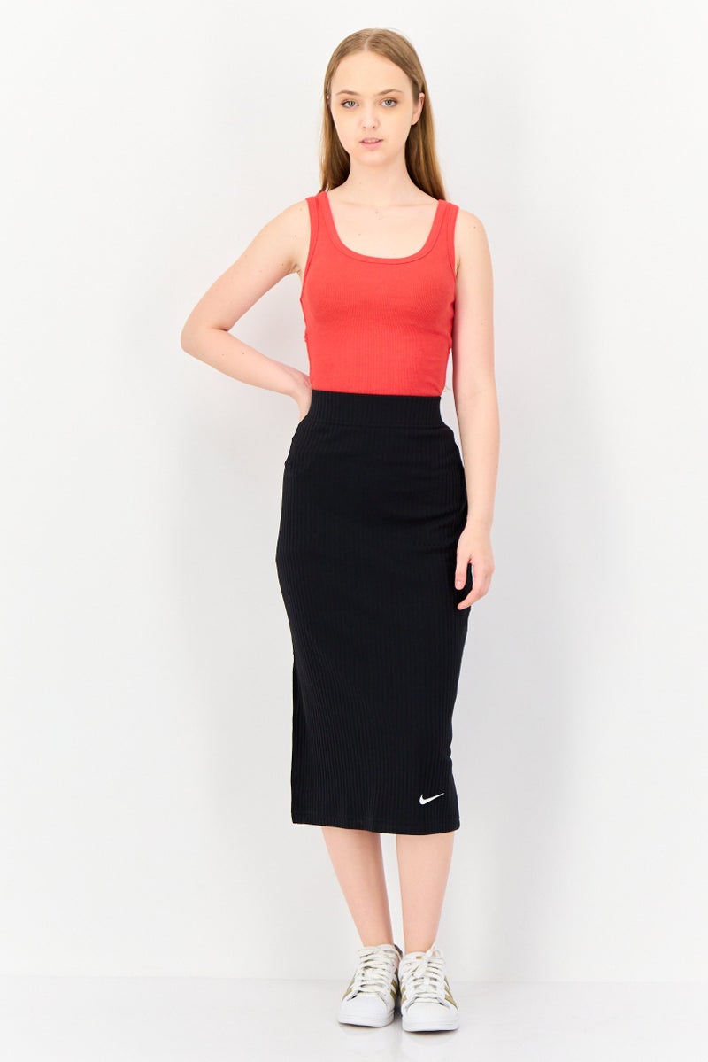 Nike Women Sportswear Fit Pull On Outdoor Midi Skirts, Black - Image 4