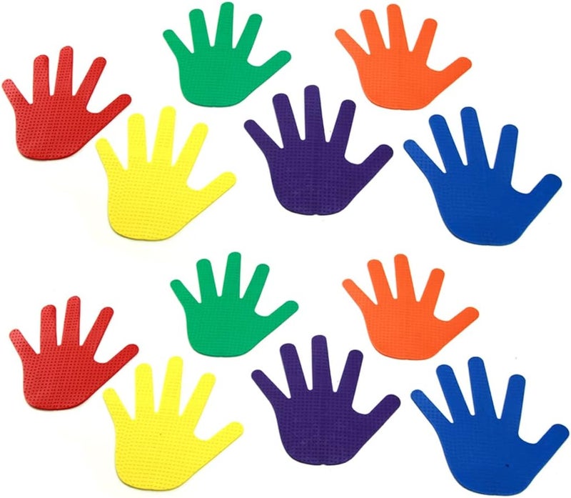 GSI Hand Spot Markers Set of 6 Pairs Non-Toxic Non-Slip in Assorted Colours for Kids Education and Learning - Image 1