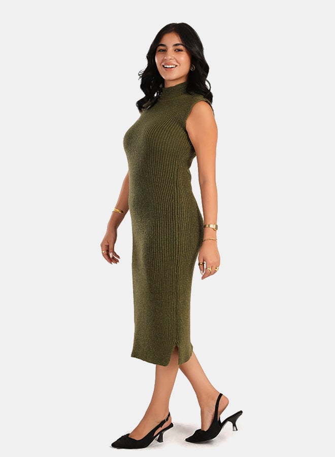 Carina High Neck Sleeveless Dress - Image 2
