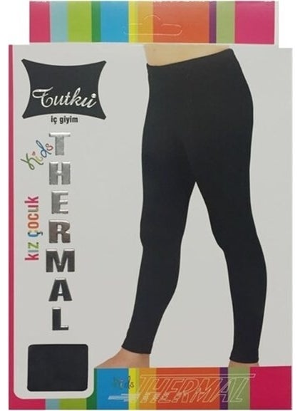 Tutku 0835 Girl's Thermal Tights Black  - Image 2