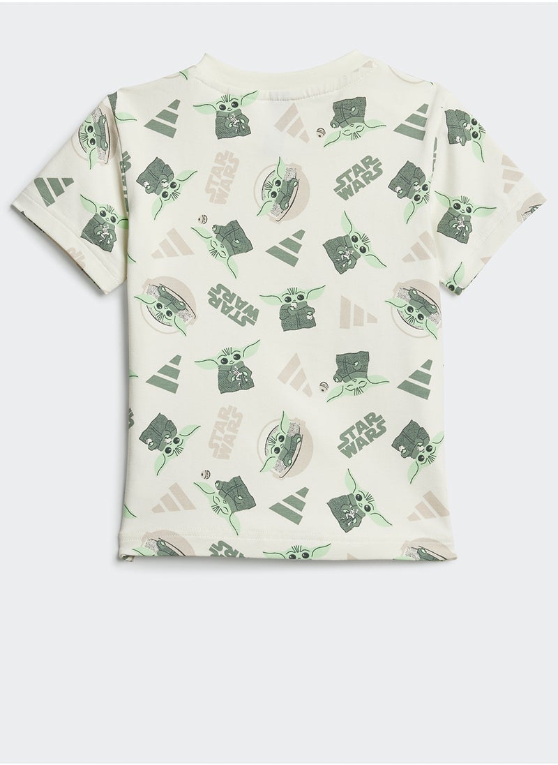 Adidas - Infant Grogu Graphic Print T-Shirt Set - Image 1