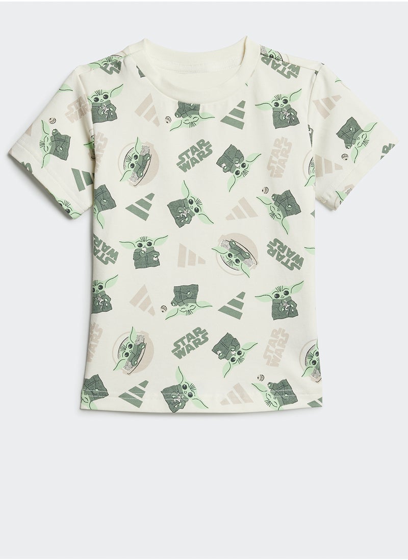Adidas - Infant Grogu Graphic Print T-Shirt Set - Image 1