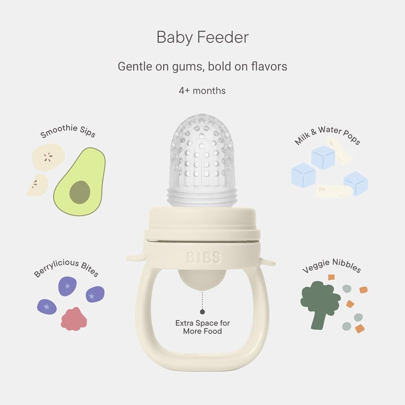 BIBS Baby Feeder with Silicone Nipples - Blush - Image 4
