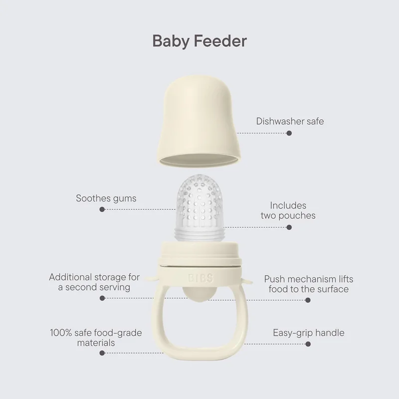 BIBS BIBS Baby Feeder with Silicone Nipples - Blush