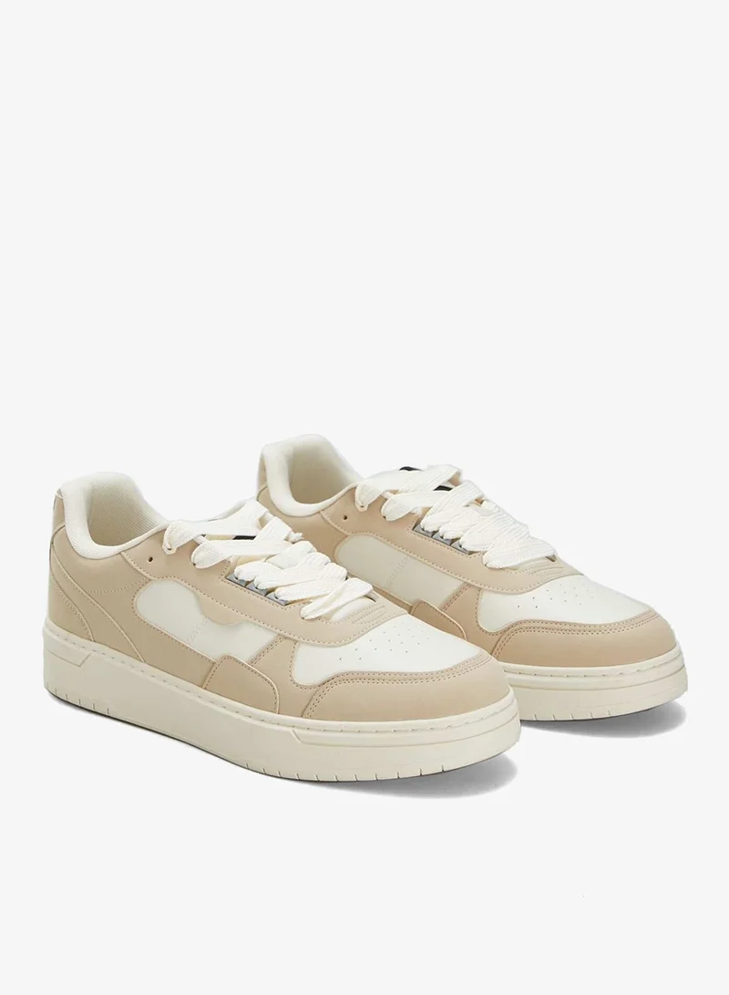 Low-Top Trainers Beige