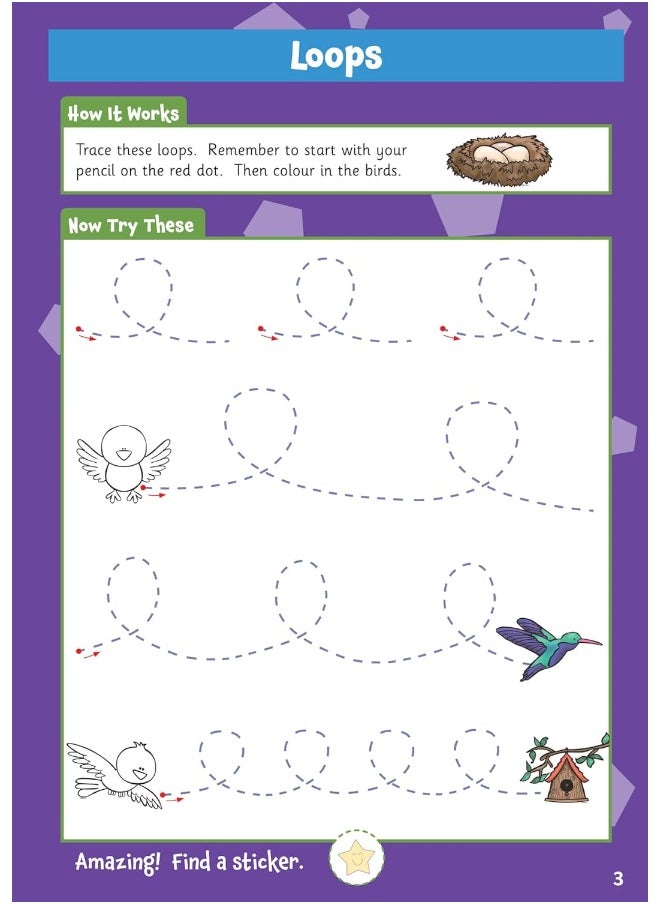 null - 10 Minutes a Day Writing for Ages 3-5 (with reward stickers) - Image 1