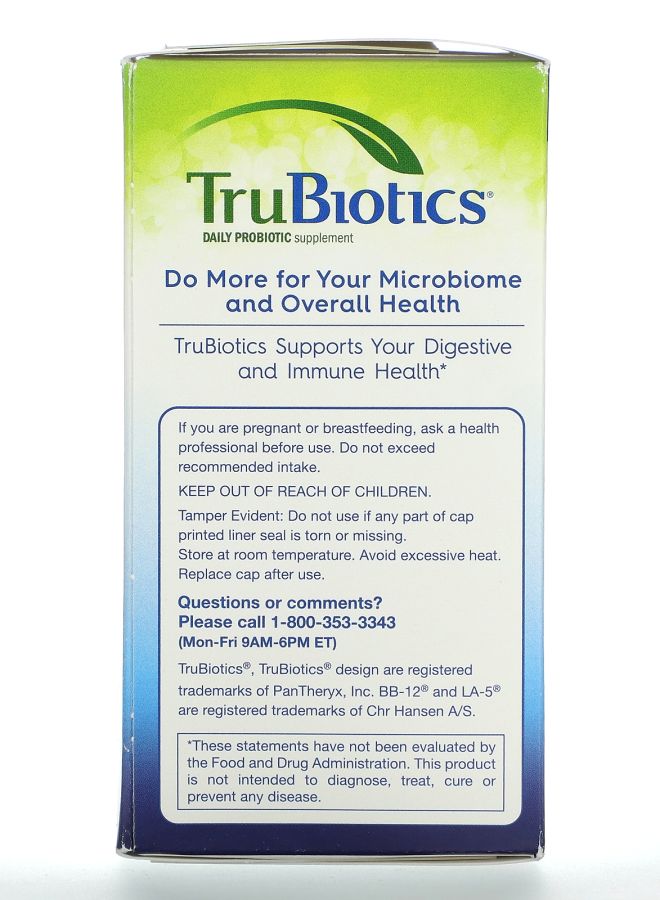 TruBiotics Digestive + Immune Health 60 Vegetarian Capsules - Image 2