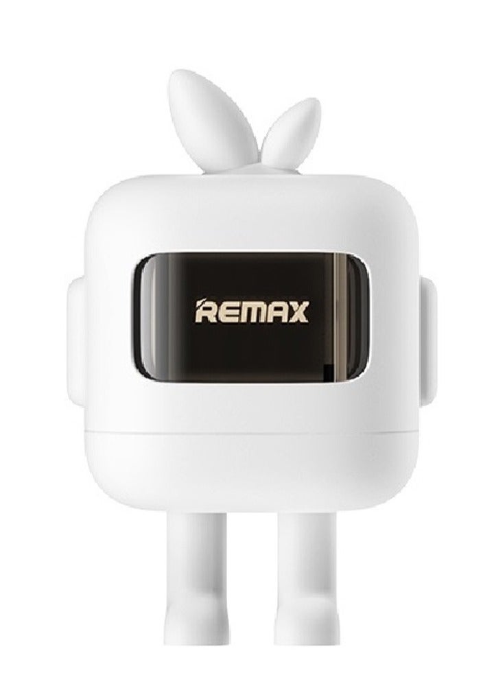 ريماكس شاحن سريع صغير بقوة 20 وات مع غطاء حماية لطيف، يدعم تقنية PD وQC من النوع C، وتقنية GaN، وحماية آمنة من الجهد الزائد، ومحول سفر صغير الحجم - Image 1