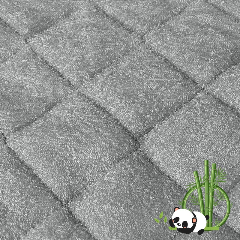 Pura Waterproof Changing Pad Liners Grey, 3 Pack, Skin Friendly Soft Viscose Terry Towel Fabric and Absorbent, Diaper changing table cover, Larger In Size 27"×14" - Image 2