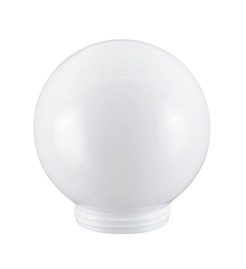 Aspen Creative 2800121 6 White Acrylic Replacement Lamp Post Globe with 314 Threaded Neck - Image 2