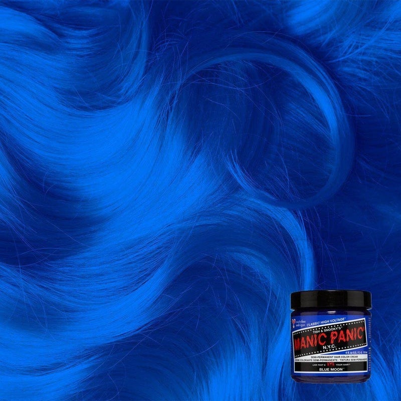 MANIC PANIC Classic Blue Moon Semi Permanent Hair Color - Neon Cool Blue Hair Dye for Women & Men That Lasts 4-6 Weeks - Vegan, Ammonia & Cruelty-Free - Create & Mix Custom Shades (4oz) - Image 3