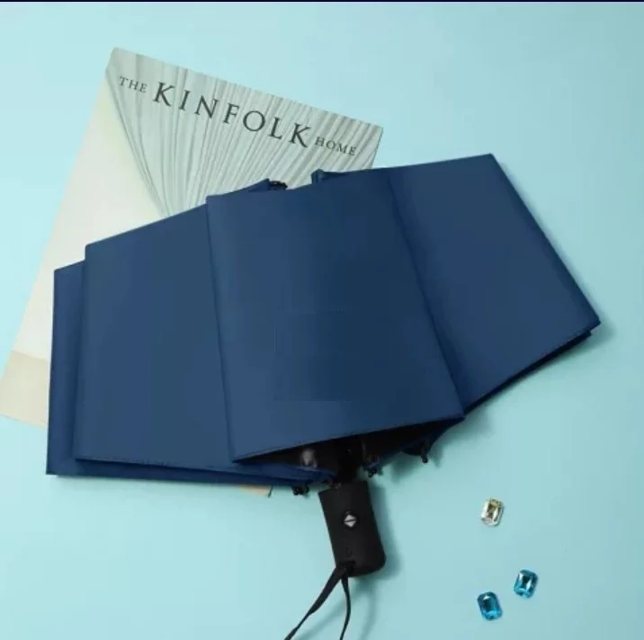 ELEVEN MARKETS Eleven Market Umbrella Fully Automatic 8 Wire Blue Women's Umbrella
