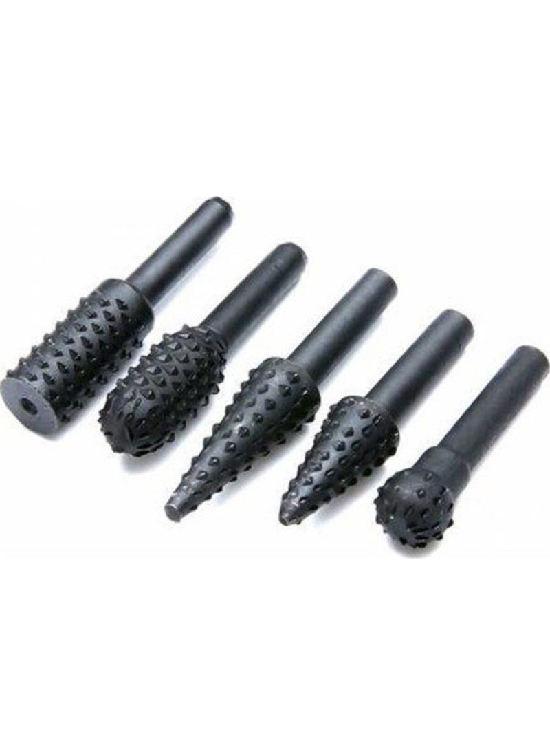 Hesaplı Hırdavat Affordable Hardware Drill Bit Rasp 5 Piece Set Carving Set Hobby Carving Pen Rasp Hobby Set  - Image 2