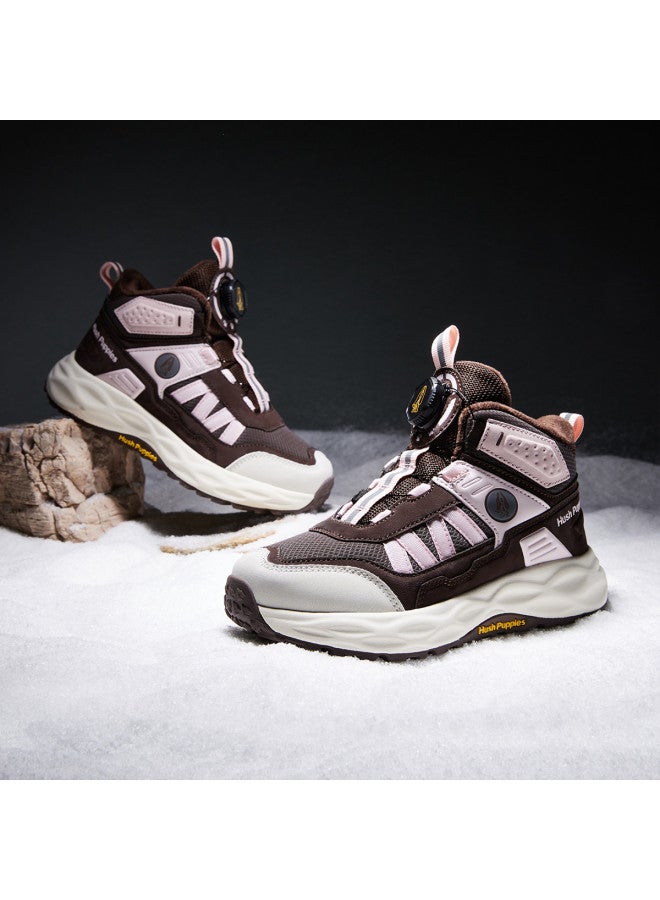Hush Puppies Children's Cotton Shoes, Big Kids' Twist Buckle Sneakers, Boys' 25 New Winter Outdoor Warmth Girls' Shoes - Image 3