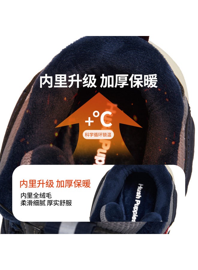 Hush Puppies Children's Cotton Shoes, Big Kids' Twist Buckle Sneakers, Boys' 25 New Winter Outdoor Warmth Girls' Shoes - Image 4