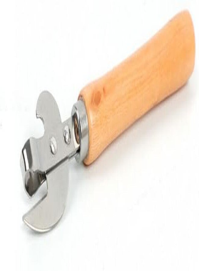 FANTIA Stainless Steel Kitchen Utensil Multifunctional Lid Remov-e Side Cut Manual Can Opener with Wood Handle - Image 1
