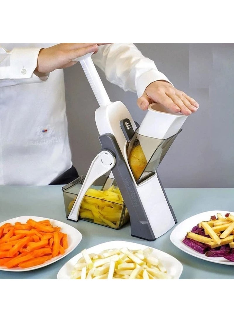 ELTRAZONE Vegetable Cutter Safe Mandoline Slicer TikTok Adjustable Vegetable Chopper Multi purpose Food Vegetable Slicer for Kitchen - Image 1