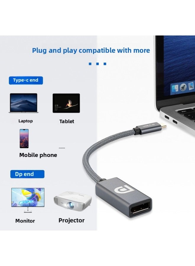 DP To HDMI Super Adapter Cable 4K60Hz Aluminum Alloy DP To HDMI Male To Female Computer Screen HD Cable-Color:0.2m - Image 5