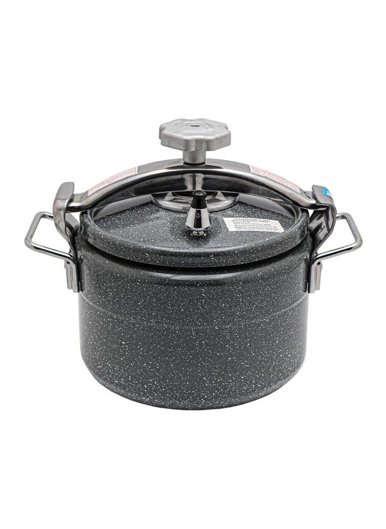 BASURRAH 9 لترLiters Granite pressure cooker 9 liters gray steel handle Grey  - Image 2