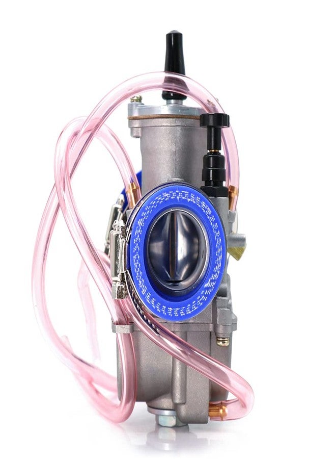 ZSDTRP Carburetor Carb with Intake Manifold Air Filter Spare main jet Kit Universal Suitable For 2t/4t Scooter Motorbike Motorcycle Mped Speedboat ATV UTV Go Kart Accessories （P-W-K 21-34mm） (28mm, blue) - Image 3