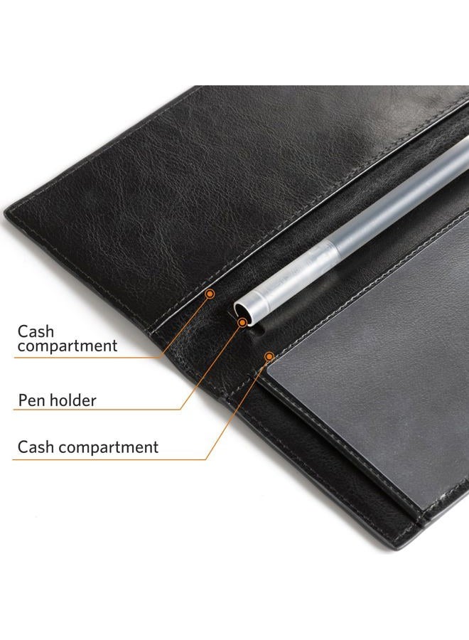 CoBak Premium Leather Checkbook Cover - RFID Blocking, Classic Design, Slim & Durable - Perfect for Personal & Business Checks - Image 5