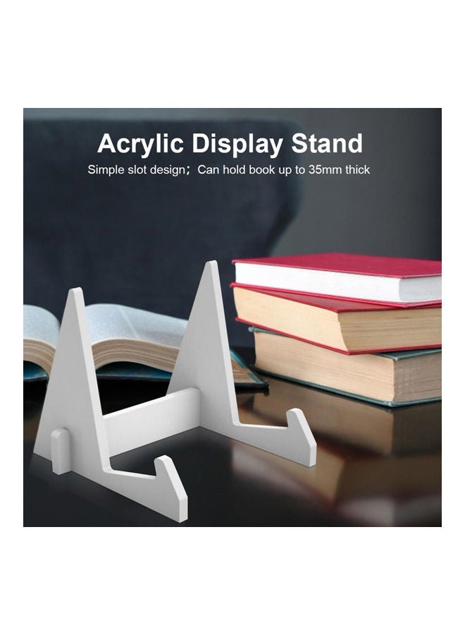 NIBEMINENT Anti-Fall Book Display Stand White - Image 4