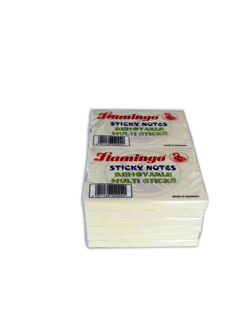 Flamingo Removable Multi Sticks Sticky Notes 1Dozen 100× 75mm - Image 2