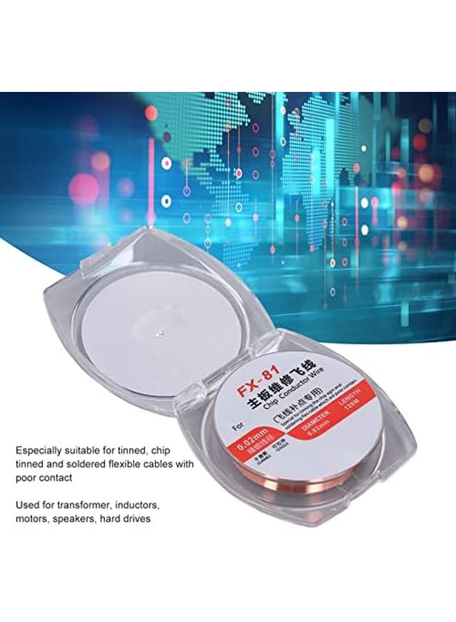 سلك نحاسي مطلي متميز FX 81 لإصلاح لوحات الدوائر المطبوعة - سلك لف مرن عالي التوصيل مع عزل - Image 3