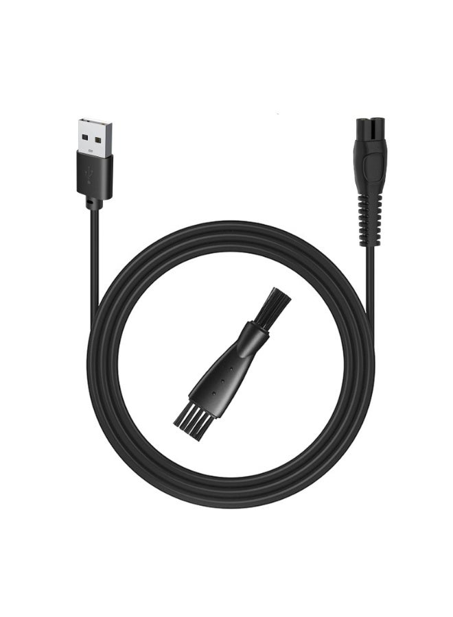 OSHIMA 5v Charger Cable Compatible for Philips, 5v Shaver Charging Cable with Shaver Cleaning Brush Compatible for Philips Norelco Shaver X5000/5001 S1112/1113, One Blade Charger Electric Razor for Men - Image 1