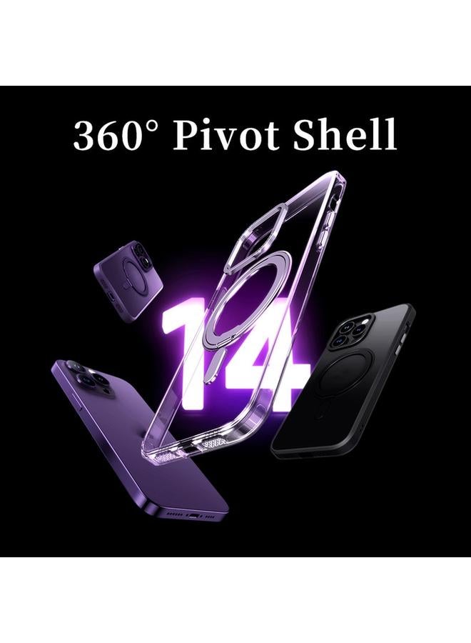 اس-توب جراب لهاتف iPhone 14 Pro، جراب مغناطيسي دوار 360 درجة، جراب هاتف MagSafe - Image 3