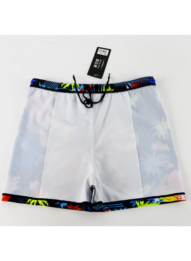 Loquat 2024 Swimming Trunks Large Size Boxer Anti-embarrassment Swimming Trunks Men's Fashion Digital Printing Swimming Pool Hot Spring Swimming Trunks-Color:# No. 1 Color- - Image 3