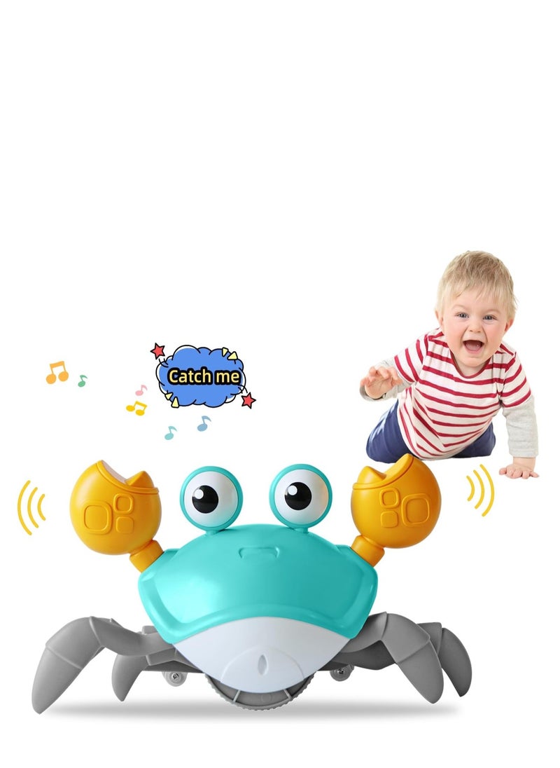 Luxoraq Crawling Crab Baby Toy for 0-6 Months | Baby Toys for 1 2 Year Old Boys Girls | Moving Crab Tummy Time Toy 6-12 Months | Infant Toys for Babies 3-6 6-12 Months | Birthday Gift for Toddlers 1-3 Years  - Image 1