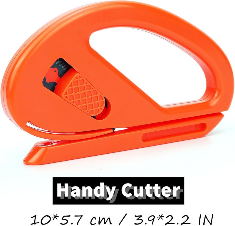 CARTINTS 2Pack Snitty Safety Vinyl Film Cutter Paper Carbon Fiber Cutting Tool Craft Knife Utility Knife Film Wrap Paper Cutter with Razor Blade for Window Tint, Car Wrap, Craft Making - Image 2