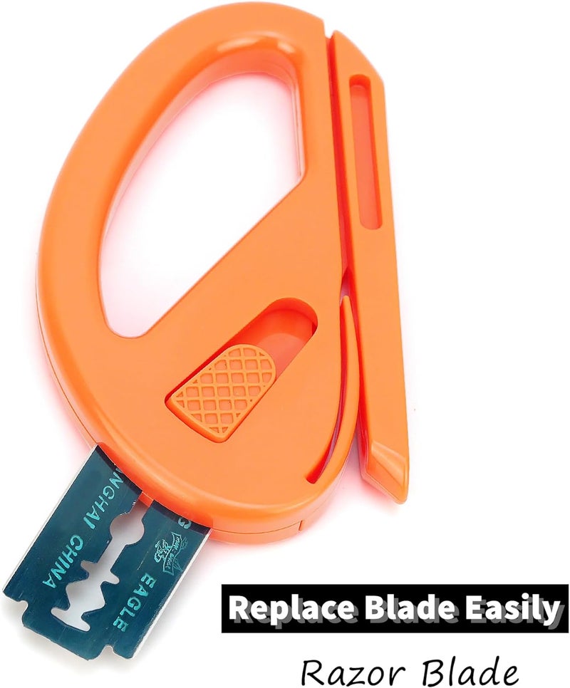 CARTINTS 2Pack Snitty Safety Vinyl Film Cutter Paper Carbon Fiber Cutting Tool Craft Knife Utility Knife Film Wrap Paper Cutter with Razor Blade for Window Tint, Car Wrap, Craft Making - Image 5