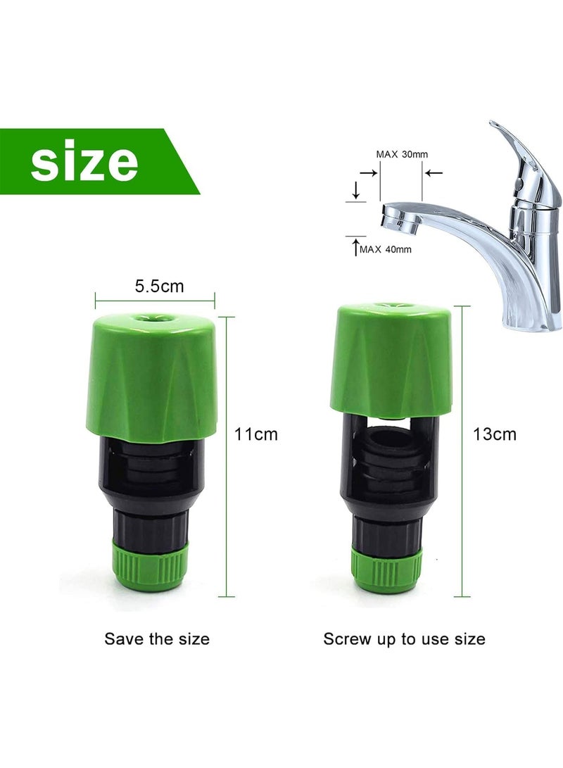 Emerald Basic Hose Connector 1/2 inch 5pc Set – Leakproof Garden Hose Adapter | Heavy-Duty Plastic Hose Fitting | Easy Quick-Connect Watering Accessory - Image 2