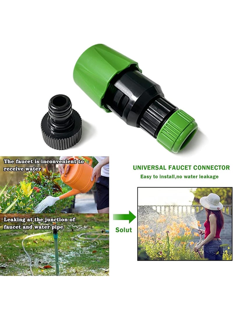 Emerald Basic Hose Connector 1/2 inch 5pc Set – Leakproof Garden Hose Adapter | Heavy-Duty Plastic Hose Fitting | Easy Quick-Connect Watering Accessory - Image 3