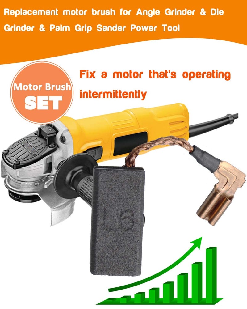 GYSXRDA 4 Pcs Carbon Motor Brush Compatible with DeWalt DWE4120 / DWE4011, Dewalt N097696 Grinder Motor Replacement Part - Image 4
