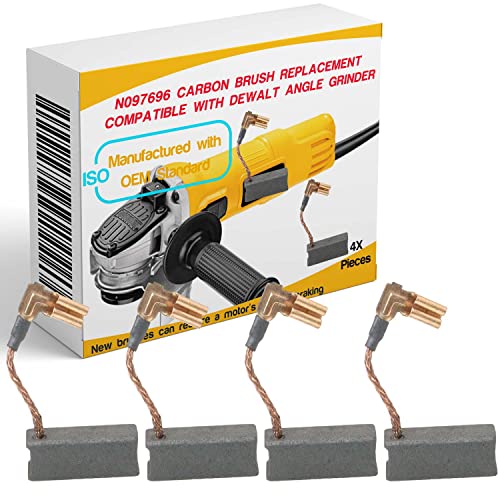 GYSXRDA 4 Pcs Carbon Motor Brush Compatible with DeWalt DWE4120 / DWE4011, Dewalt N097696 Grinder Motor Replacement Part - Image 1