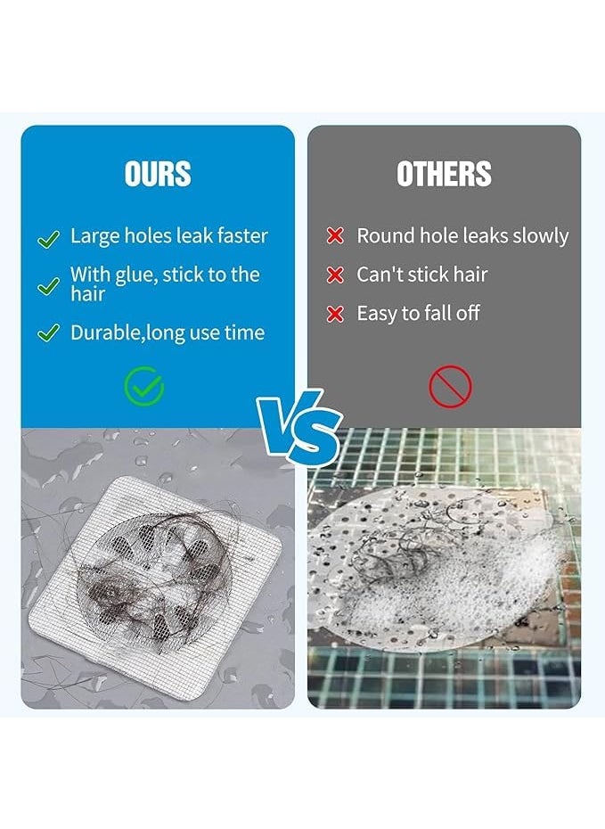 TOP SELECT TOP SELECT 30 PCS Bathroom Drain Cover Kitchen Sink Strainer Reusable and Versatile Drain Cover Sink Drainer Mesh Shower Drain Covers Square Shape Kitchen Sink Strainer (20)  - Image 2