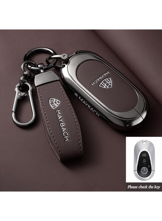 High-end car key cover suitable for Mercedes Maybach, GLS480 key cover, GLS600, GLS450, S-Class, all-inclusive premium metal material key cover