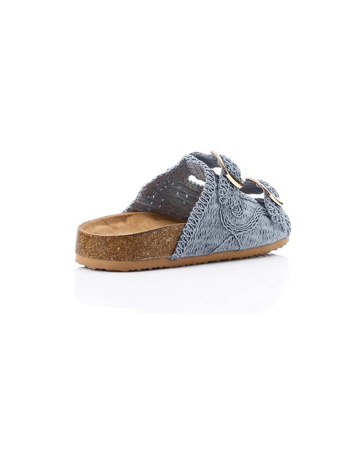 DejaVu Lace Breeze Buckle Slipper - Blue  - Image 2