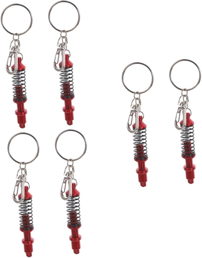 Shock Absorber Keychain Set Of 3 Car Key Charms Auto Part Keyrings Pendant - Image 1