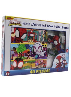 Disney Junior mavel Spidy & His Amazing Friends First Look & Find Book & Giant Puzzle  - Image 3