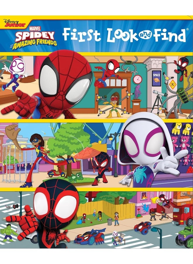 Disney Junior mavel Spidy & His Amazing Friends First Look & Find Book & Giant Puzzle  - Image 4