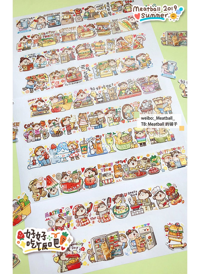 Meatball Washi Tape for Journaling Have a good meal-the whole roll - pzsku/Z400E5C2AA897EACF0AC2Z/45/_/1741690009/b6d3b57a-50f2-4d66-8eff-4cf8f4ef1abc