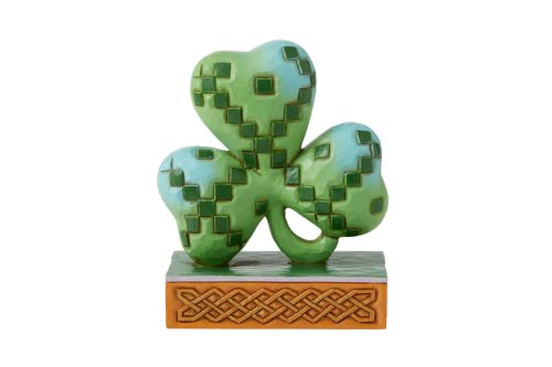Enesco Jim Shore Heartwood Creek Irish Knot Shamrock Miniature Figurine 35 Inch Multicolor - Image 3