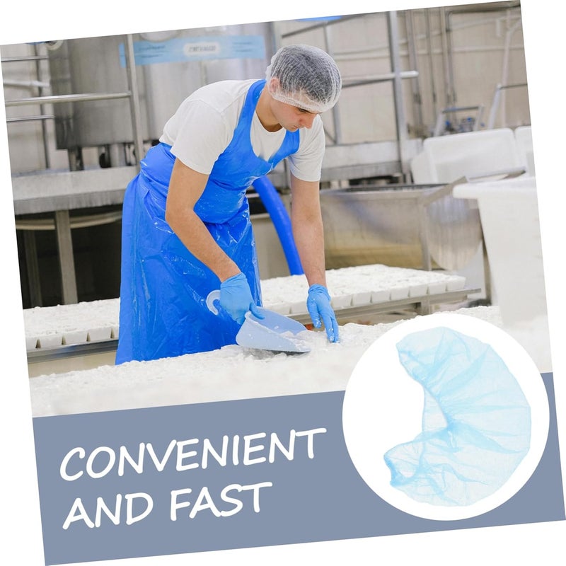 PRETYZOOM 100Pcs Disposable Beard Net with Ear Loops Full Facial Coverage Beard Cover for Laboratories and Food Processing Versatile Non Woven Mesh Beard Cover for Work Environments - Image 3