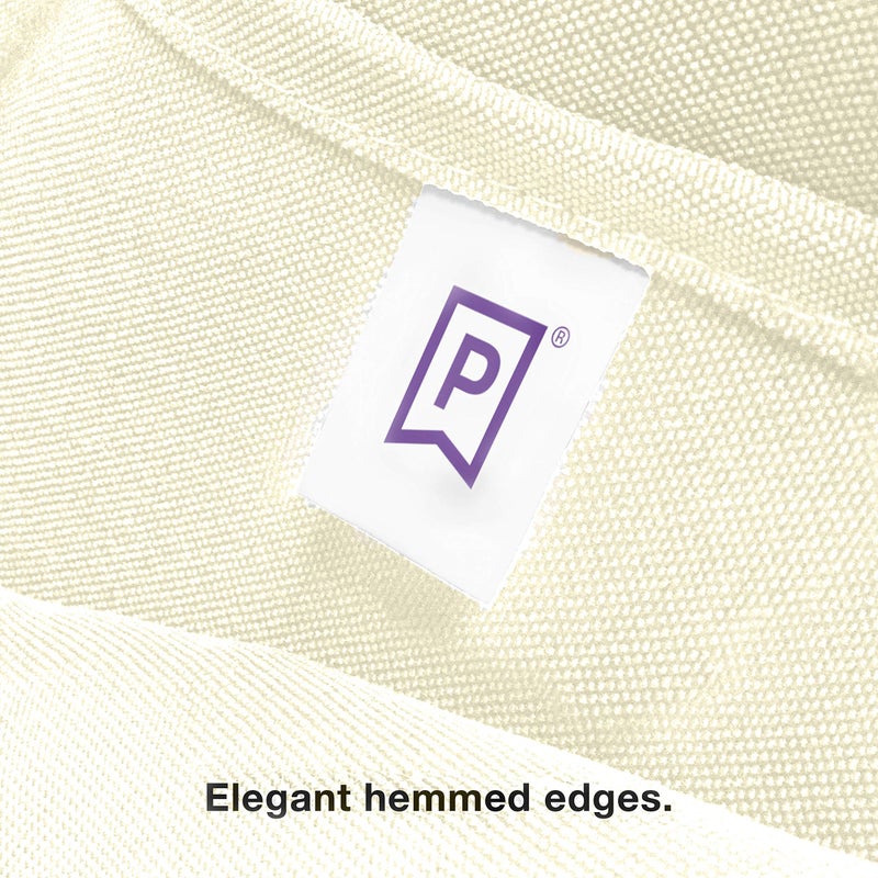 Gee Di Moda Round Tablecloth - 90 Inch Ivory Round Table Cloth for 30 to 60 Inch Round Tables - Heavy Duty Washable Fabric - for Buffet Table  Holiday Party  Dinner  Wedding & Baby Shower - Image 5