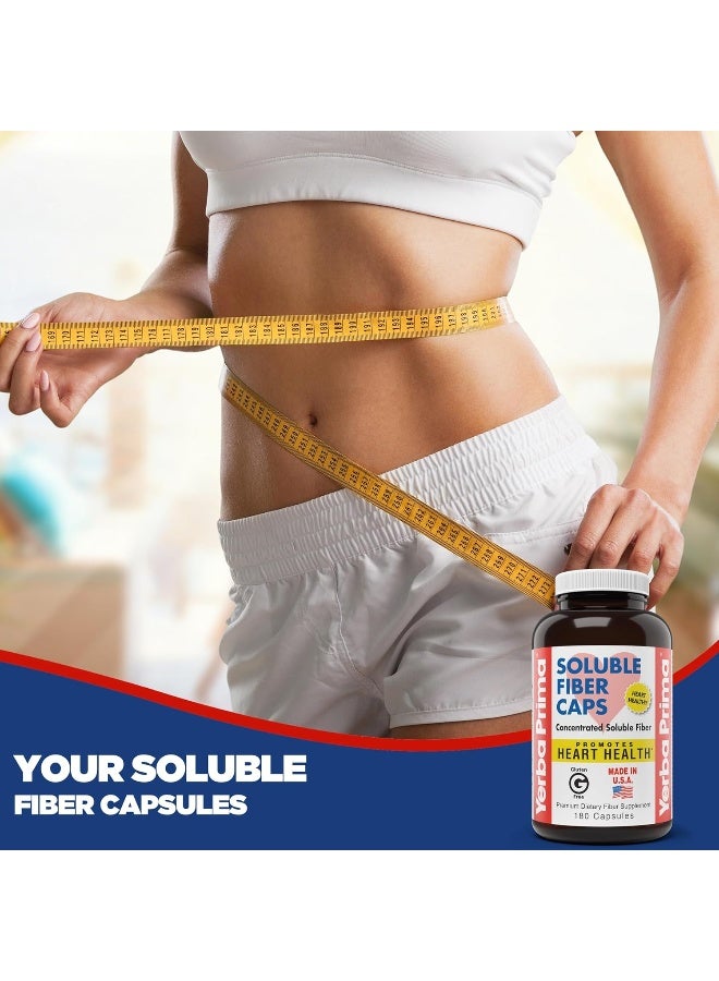 Yerba Prima Soluble Fiber Capsules, 180-Count - Image 2